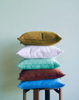 Linen kussen, Emerald Green