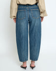 PCNamira Denim Pant, Mid-blue Denim