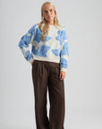 PCSine GRS RWS Knit Pullover, Fog Sand Jacquard