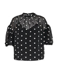 PCTasneem Blouse, Black Jacquard