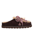 Marron Cori Mules, Dark Brown