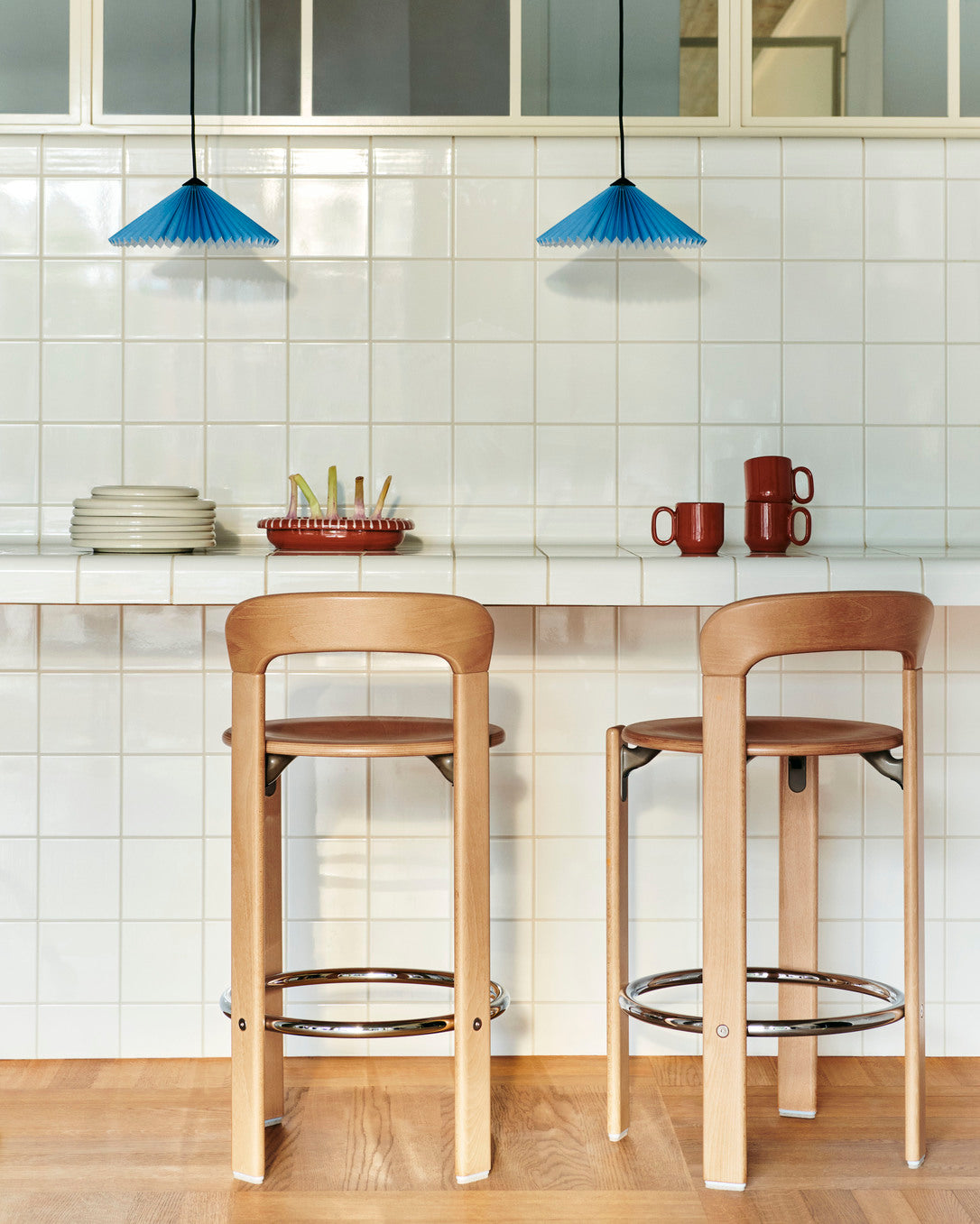 Rey Bar Stool, barkruk, Scartelt Red, H75