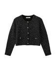CarnetSW Cardigan, Black glitter