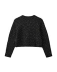 CarnetSW Cardigan, Black glitter
