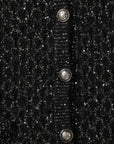 CarnetSW Cardigan, Black glitter