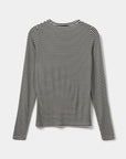 SNOS433 Top L/S Navy Striped