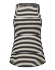SNOS434 Top Dark Grey Striped