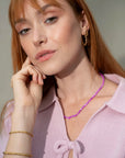 Schelpenketting / paars