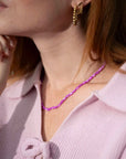 Schelpenketting / paars