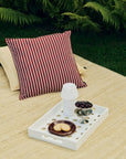 Terrazza Cushion, Terracotta bold stripe (50x50)