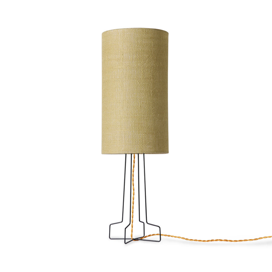 Lampenkap, Jute cylinder, shade jade green
