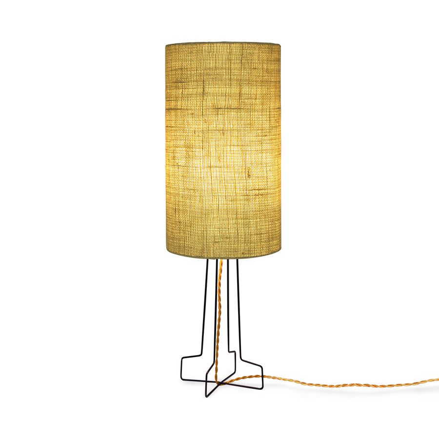 Lampenkap, Jute cylinder, shade jade green