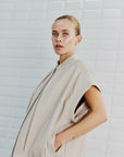 WBLAnni Vegan Waistcoat, Silver Lining