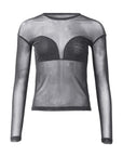WBLAsta ls mesh top, Castlerock grey
