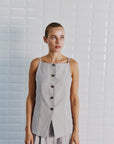 WBLMaritsa Waistcoat, Summer Grey