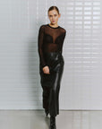 WBLAsta ls mesh top, Black