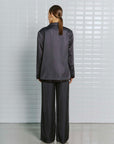 WBLDagmar sateen blazer, Dark grey