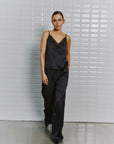 WBLDagmar sateen pant, Dark grey