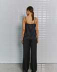 WBLDagmar sateen pant, Dark grey