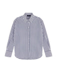 WBLFenja LS Stripe Shirt, White Navy Pinstripe