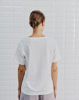 WBLGabriella SS V-neck Tee, Wit