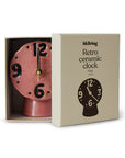 Retro ceramic clock rosefield