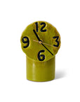 Retro ceramic clock olive