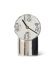 Retro ceramic clock chrome