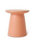 Earthenware side table m peach