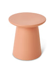Earthenware side table m peach