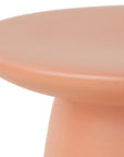 Earthenware side table m peach