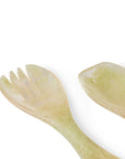 Salad cutlery, mist green (set of 2)