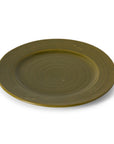 Farmhouse ceramics: dinner plates, moss (set of 2)