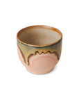 70s ceramics: café cups blossom