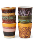70's ceramics: coffee mugs valley (set of 6)