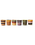 70's ceramics: coffee mugs valley (set of 6)