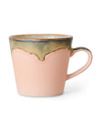 70s ceramics: cappuccino mug, blossom