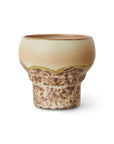 70s ceramics: lungo mugs coral (set of 2)