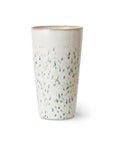 70s ceramics: latte mug hail