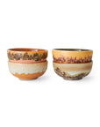 70s ceramics: XS bowls, marine (set of 4)