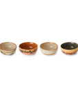 70s ceramics: XS bowls, marine (set of 4)