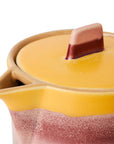 70s ceramics: tea pot, sunset