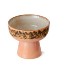 70s ceramics: tapas bowl on base, L, Lush