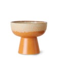 70s ceramics: tapas bowl on base, S, Dunes