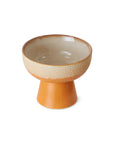 70s ceramics: tapas bowl on base, S, Dunes