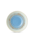 70s ceramics: saucer azure