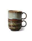 70s ceramics: tea cups, odyssey (set of 2)
