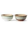 70s ceramics: ramen bowl, verge (set of 2)
