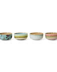 70s ceramics: dessert bowls, impression (set of 4)