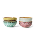 70s ceramics: XS bowls, modernist (set of 4)